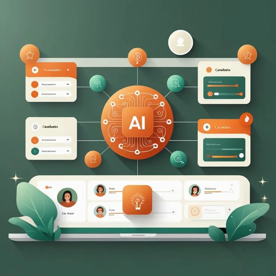 illustration IA et recrutement